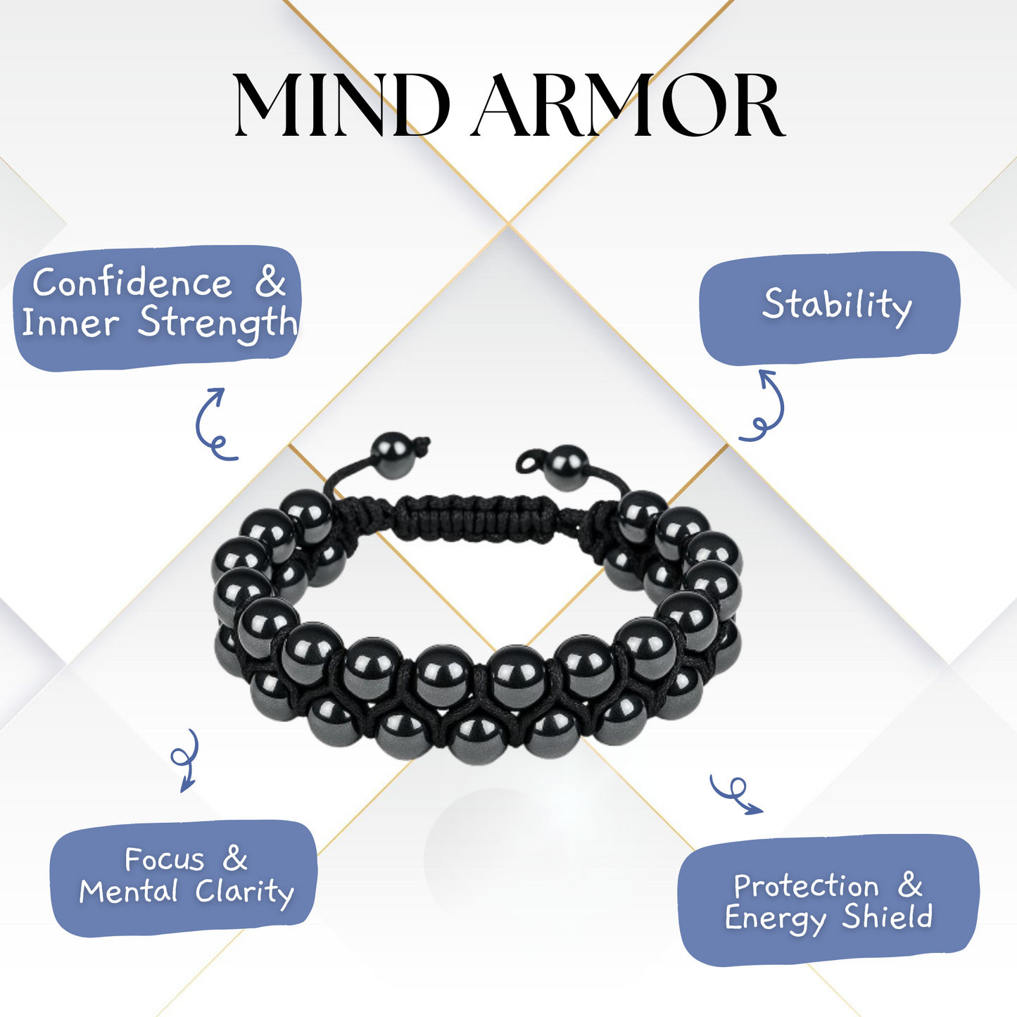 Hematite Bracelet Bracelet - Grounding