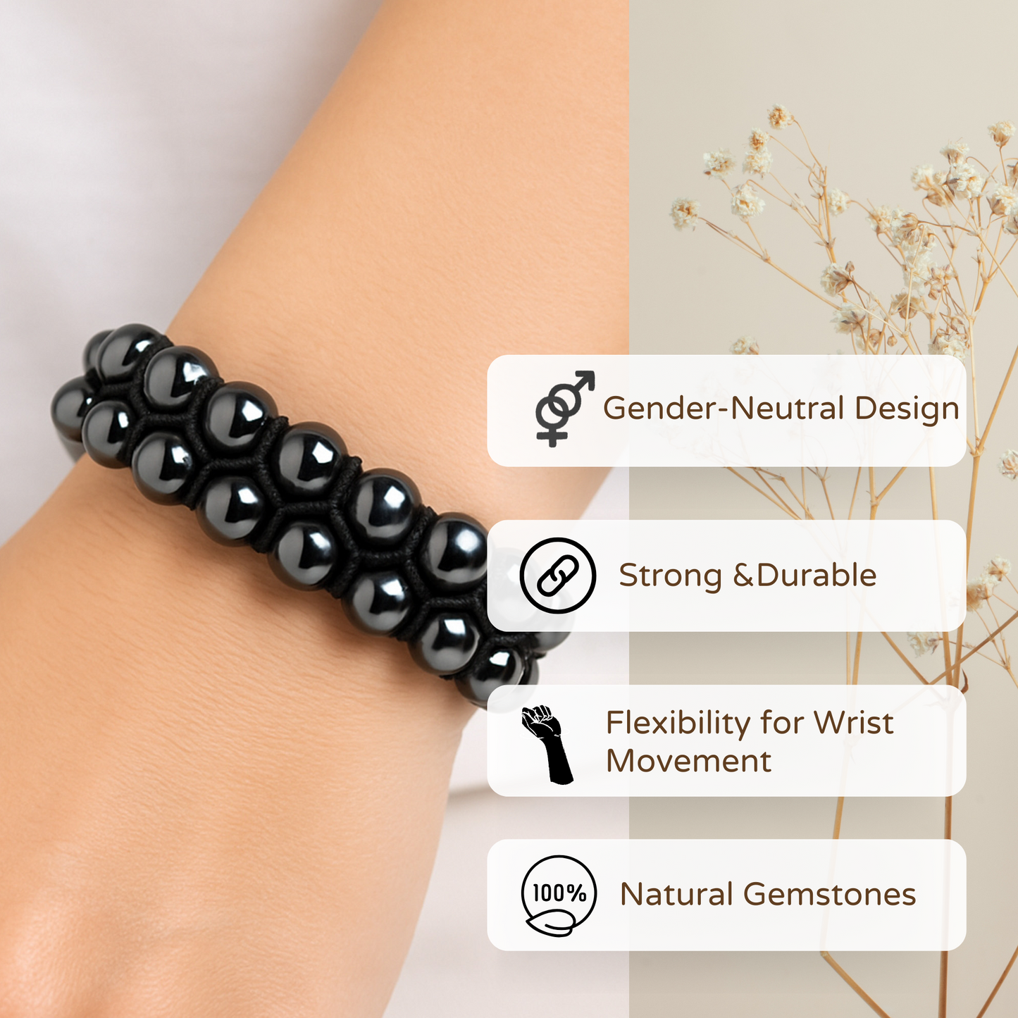 Hematite Bracelet Bracelet - Grounding