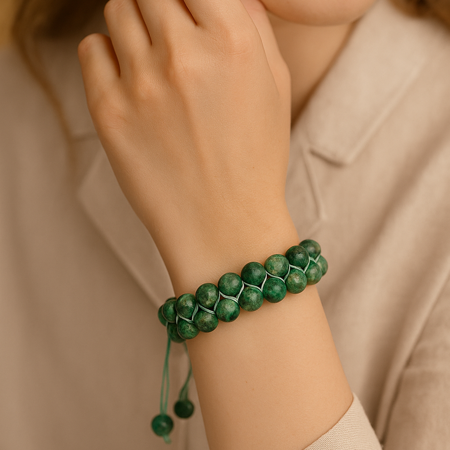 Vital Green Jasper Bracelet - Harmony