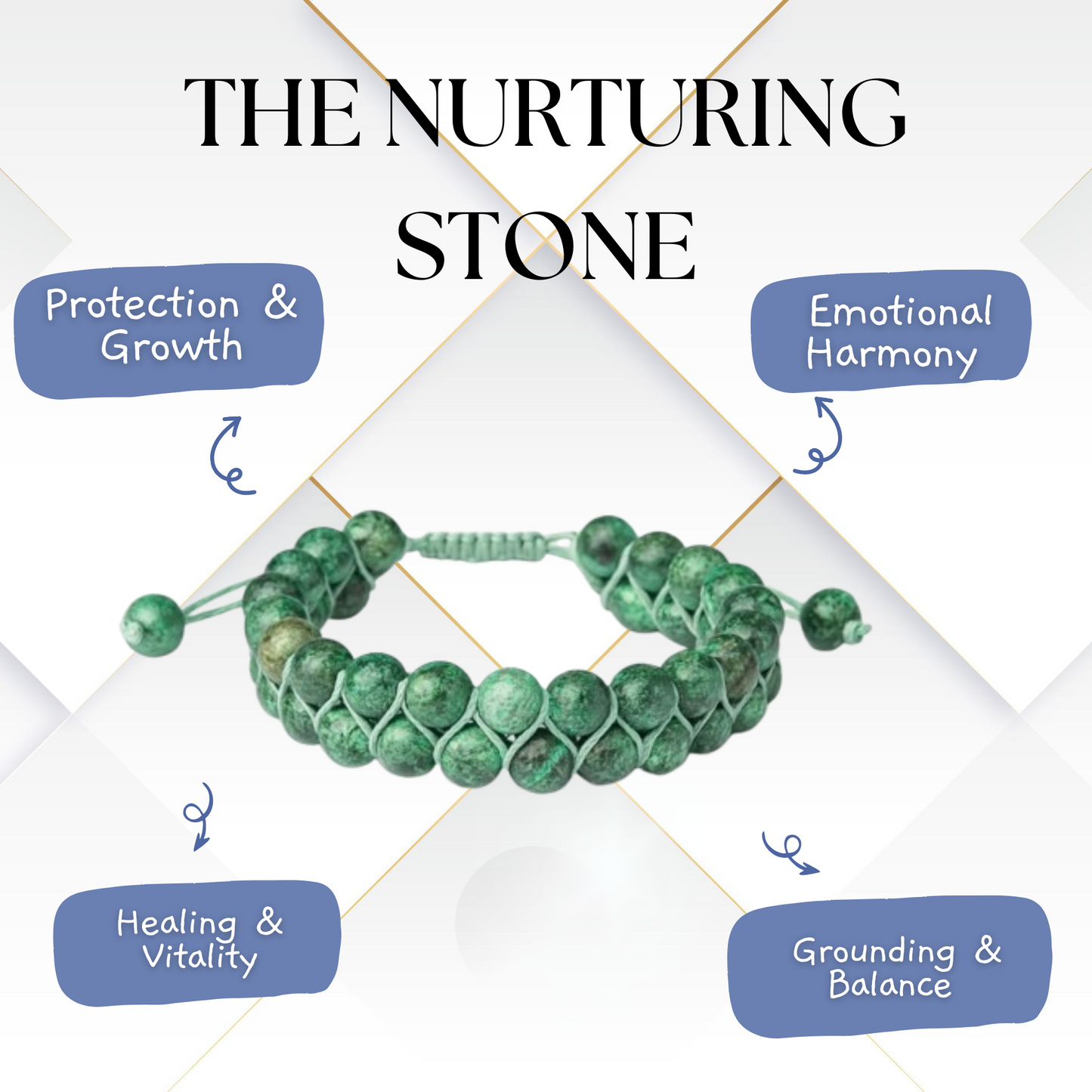 Vital Green Jasper Bracelet - Harmony