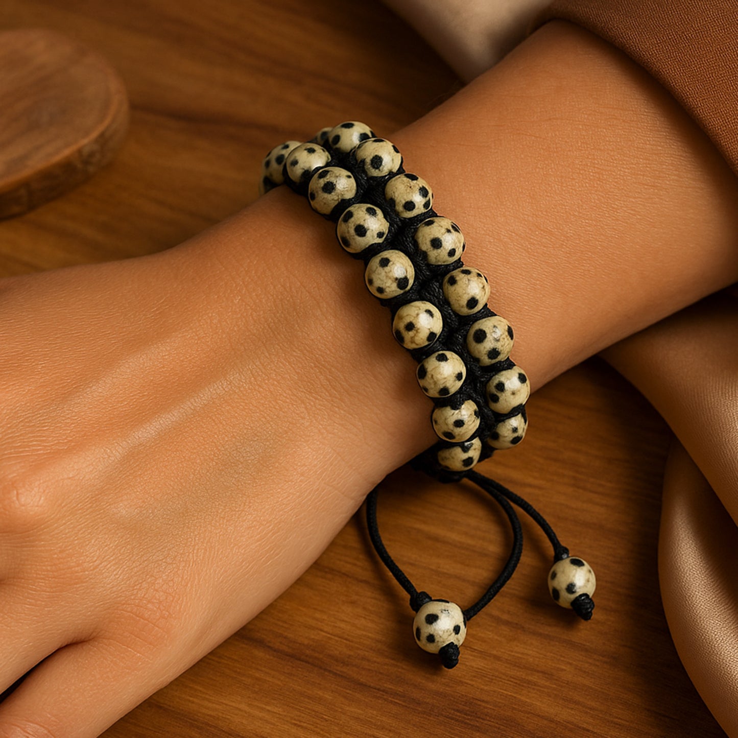 Dalmatian Jasper Bracelet - Positivity