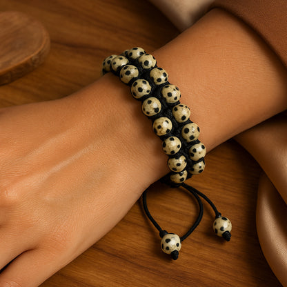 Dalmatian Jasper Bracelet - Positivity