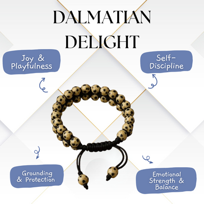 Dalmatian Jasper Bracelet - Positivity