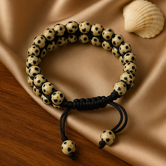 Dalmatian Jasper Bracelet - Positivity