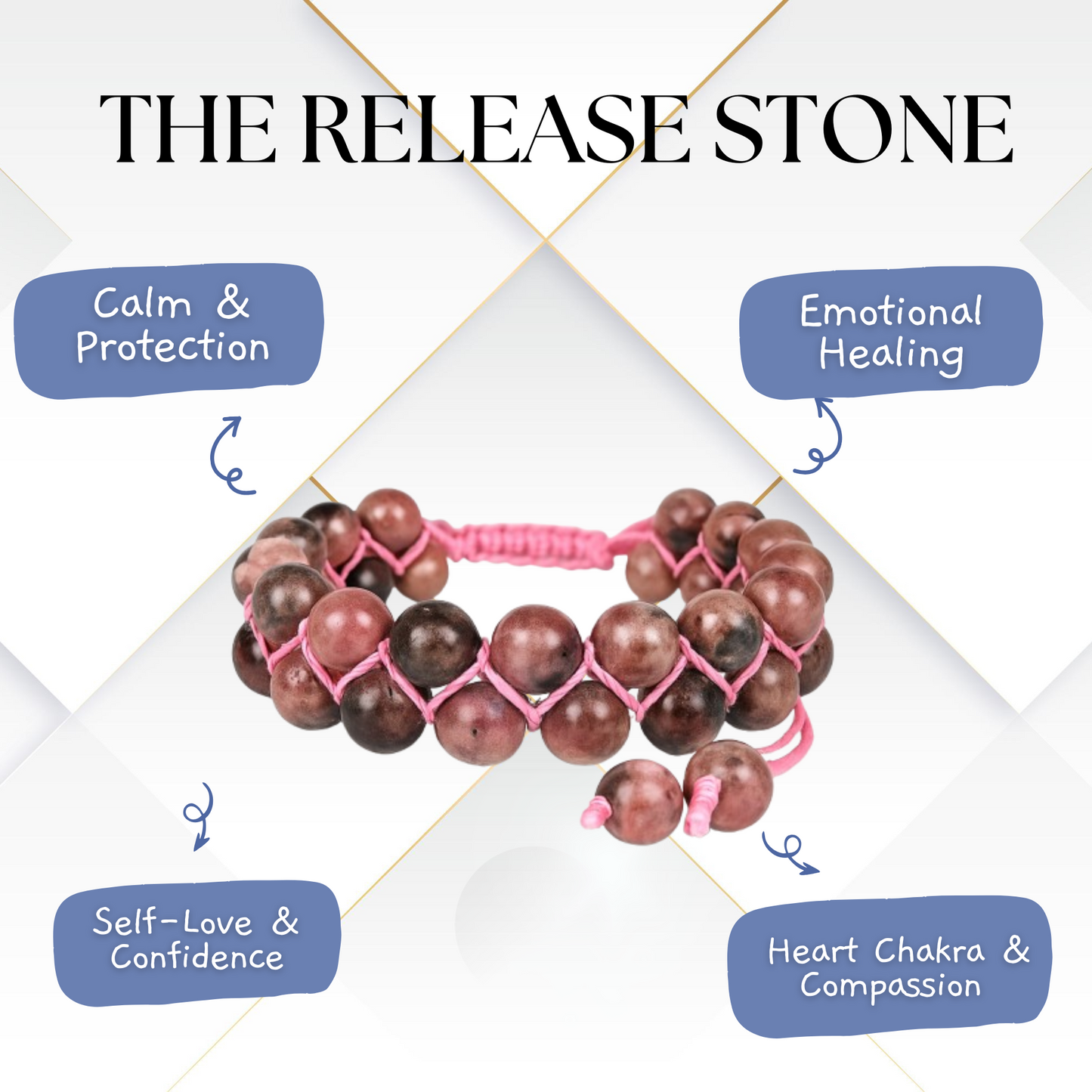 Rhodonite Strength Bracelet - Compassion