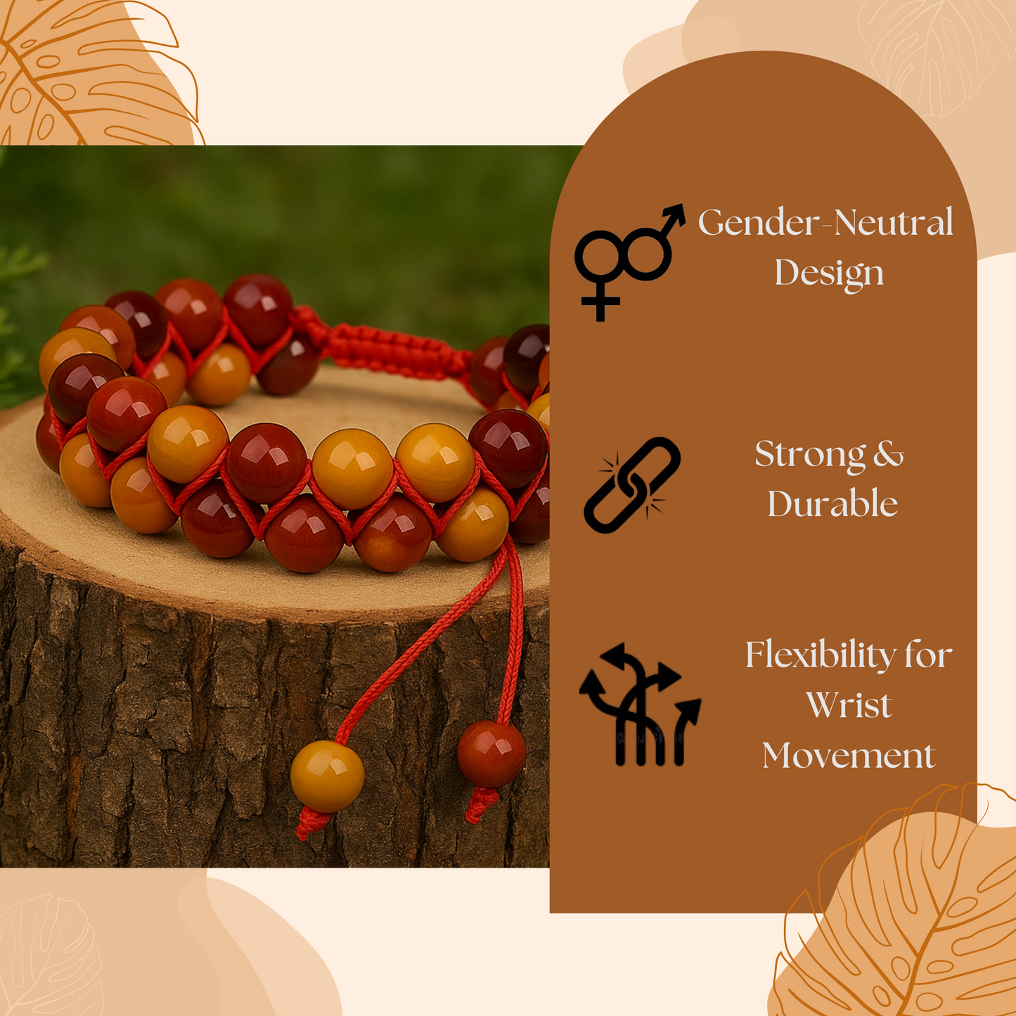 Red Mookaite Bracelet - Energy