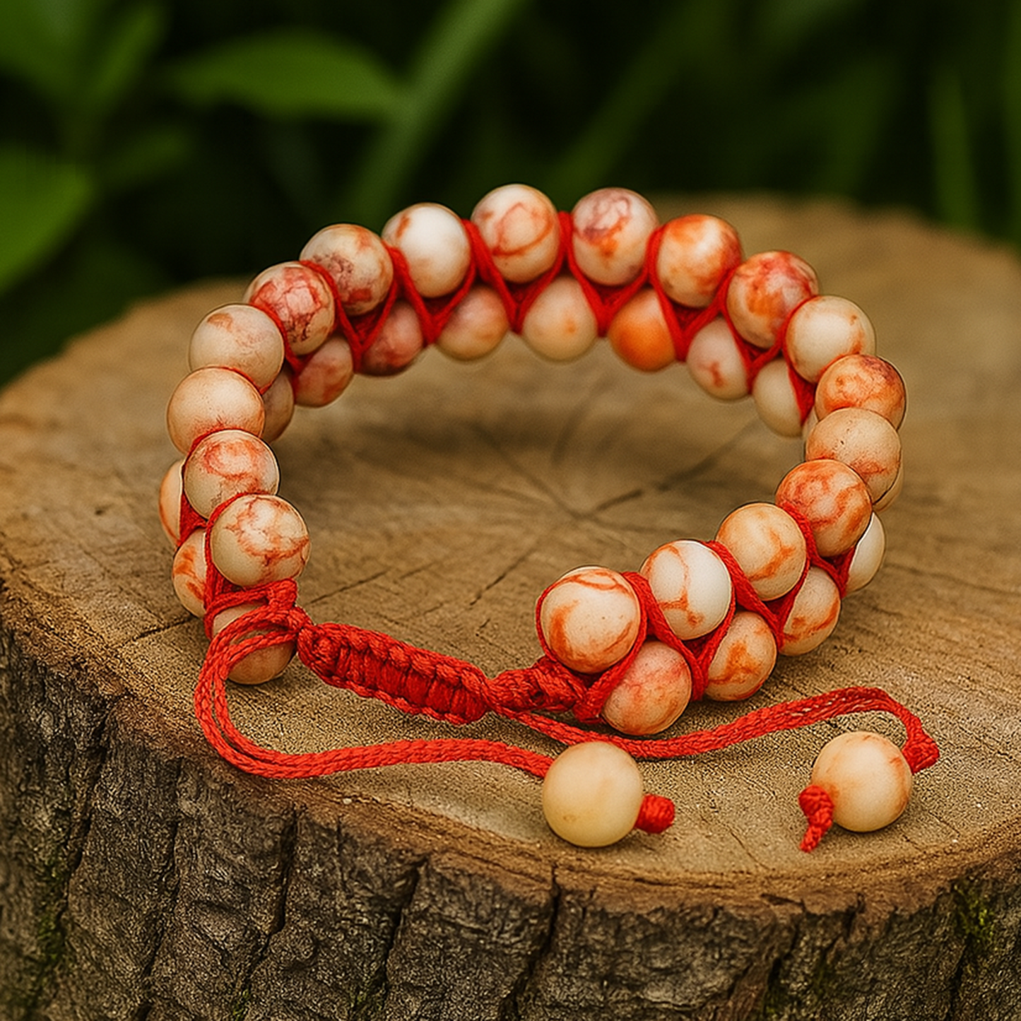 Red Web Jasper Bracelet- Grounding