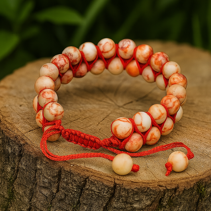 Red Web Jasper Bracelet- Grounding