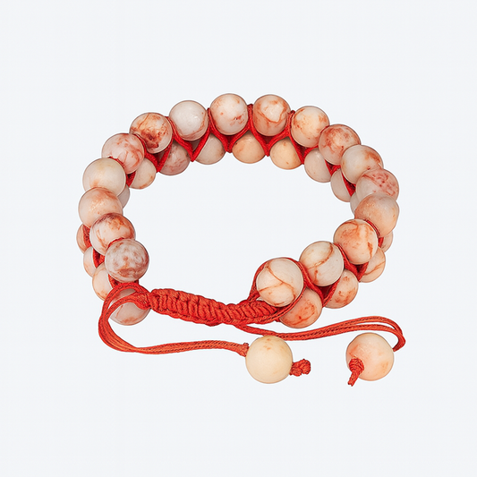 Red Web Jasper Bracelet- Grounding