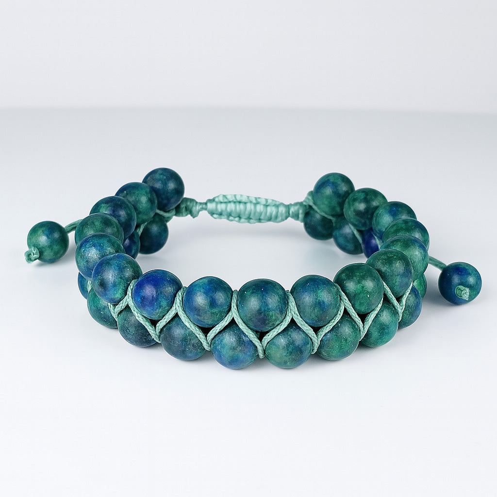 Green Jasper Ground Bracelet - Strength