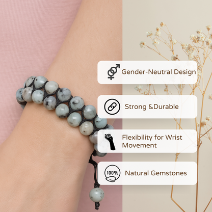 Grey Moonstone Bracelet - Intuition