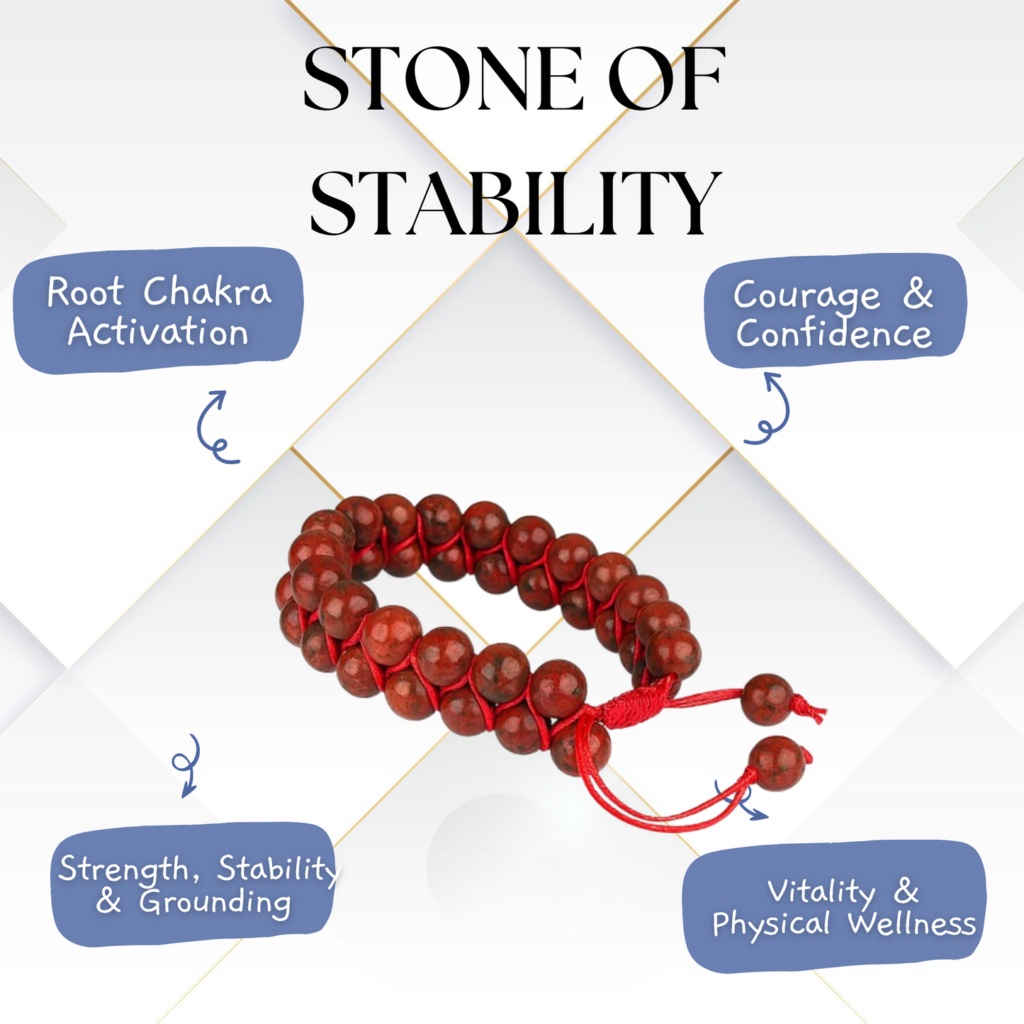 Earth Red Jasper Bracelet - Vitality