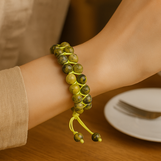 Evergreen Green Jasper Bracelet - Harmony