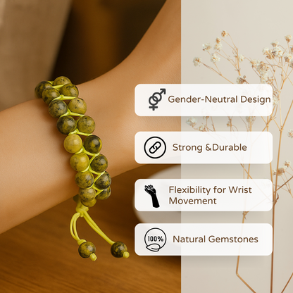 Evergreen Green Jasper Bracelet - Harmony