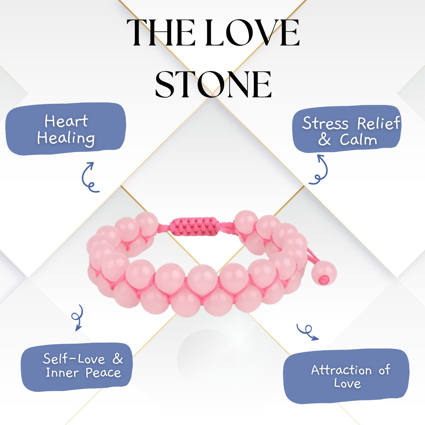 Rose Quartz Bracelet  - Love