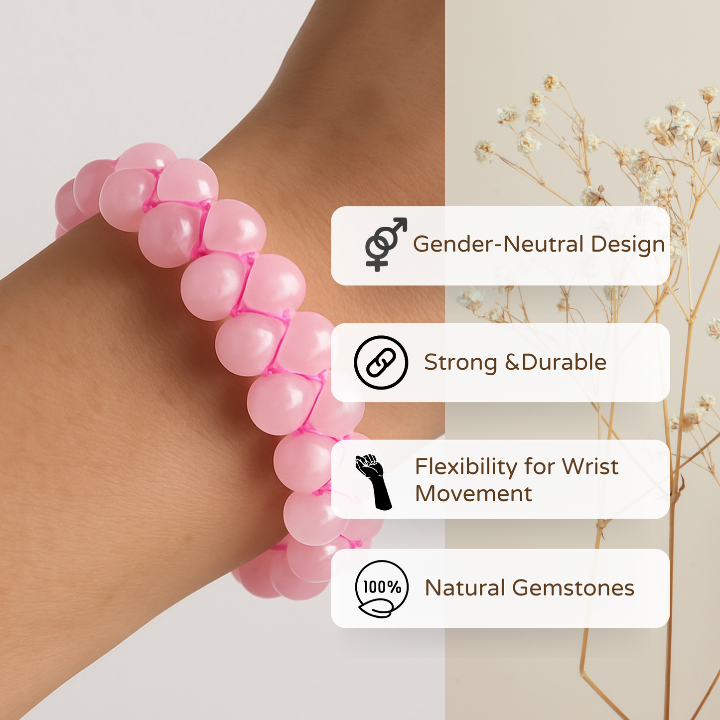 Rose Quartz Bracelet  - Love