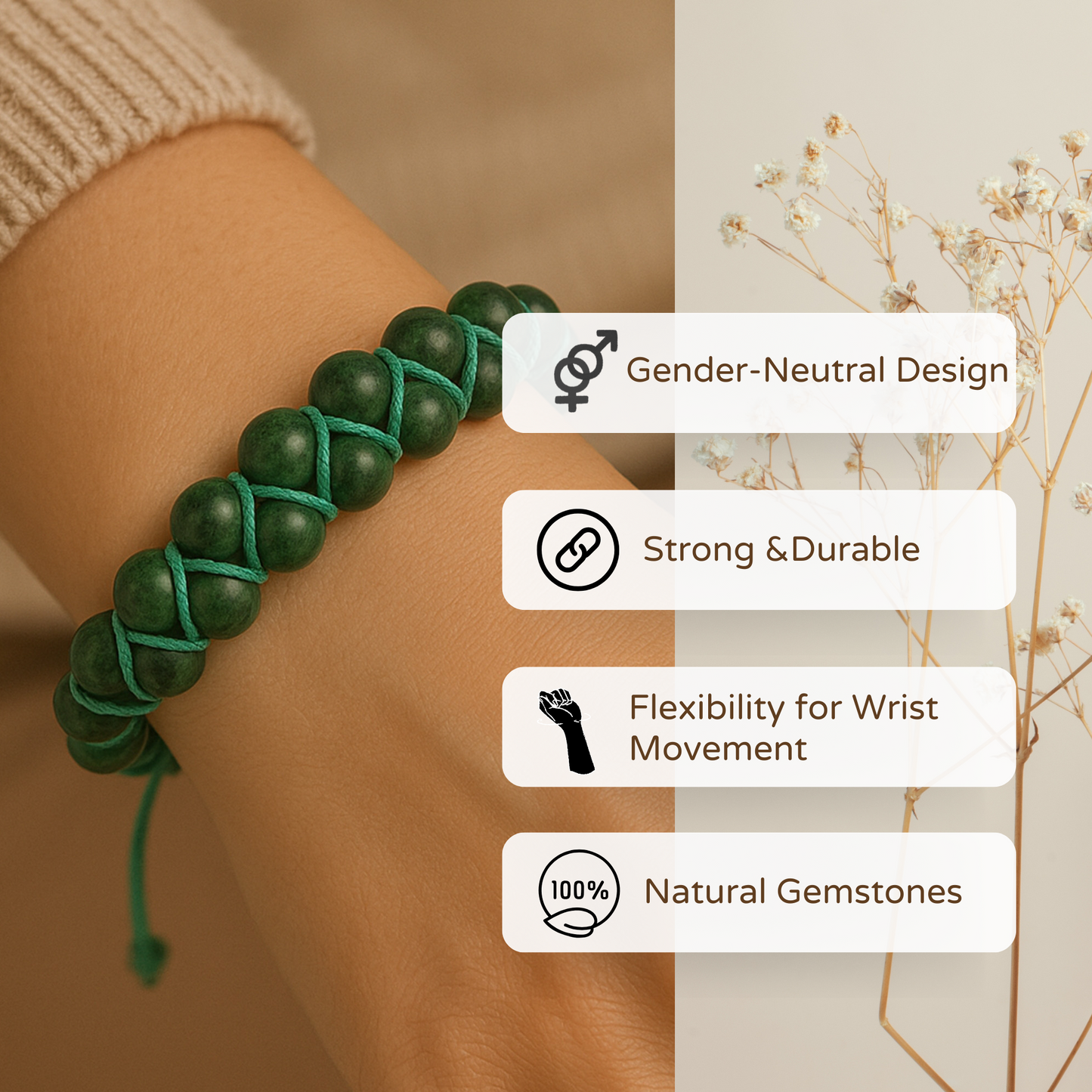 Ruby Zoisite Bracelet - Healing