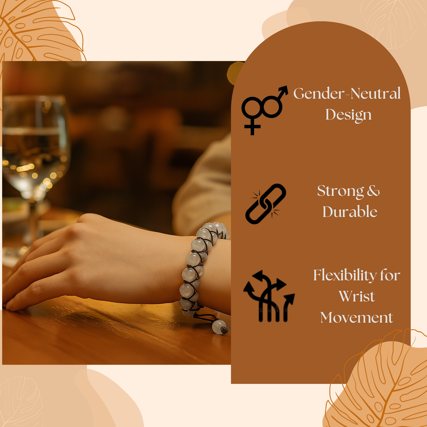 Grey Rutile Bracelet - Flow