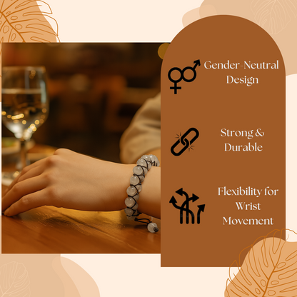 Grey Rutile Bracelet - Flow
