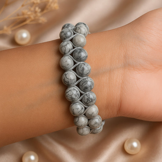 Grey Jasper Bracelet - Balance
