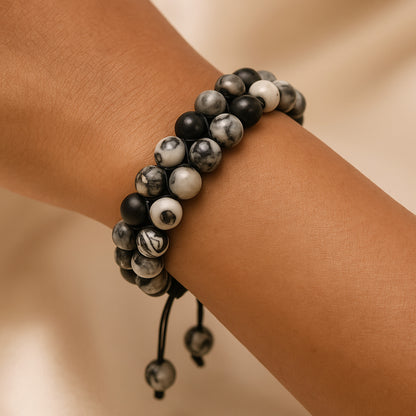 Grey Jasper Calm Bracelet - Peace