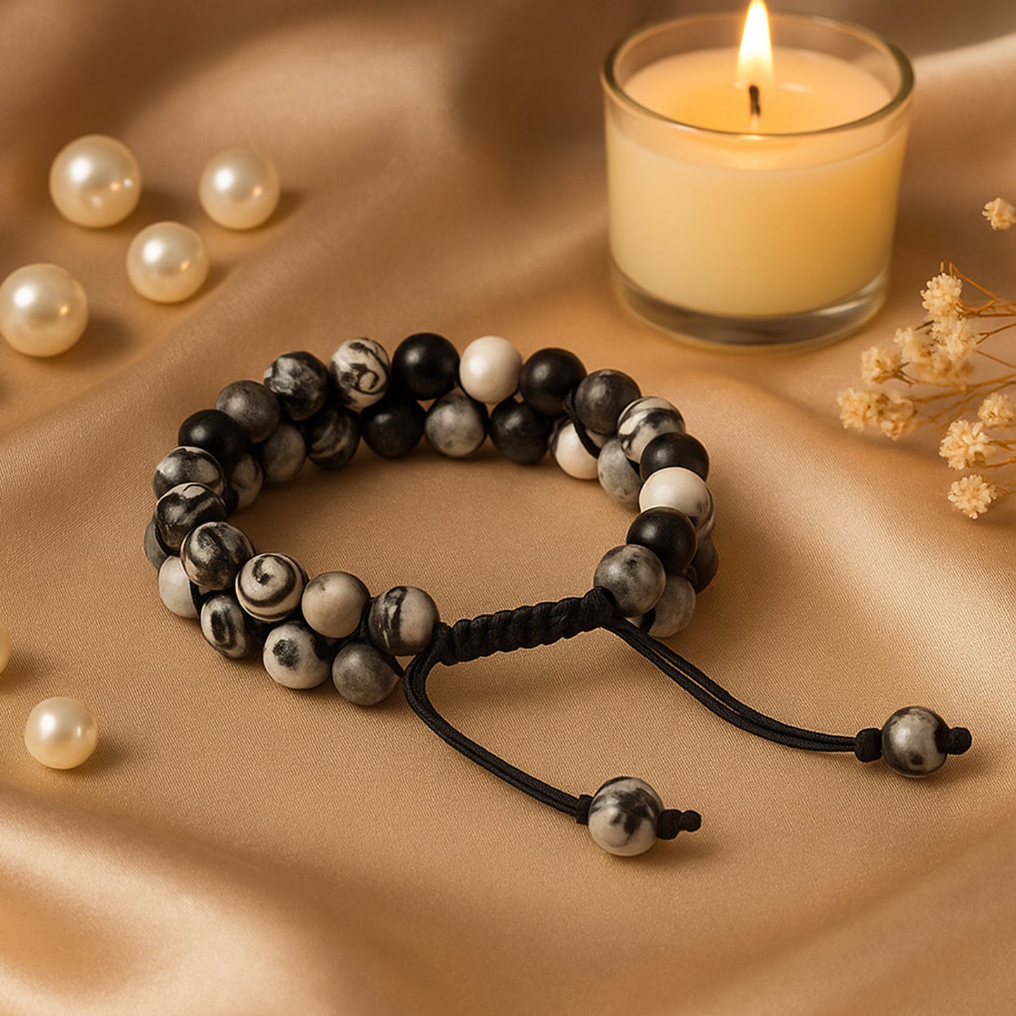 Grey Jasper Calm Bracelet - Peace