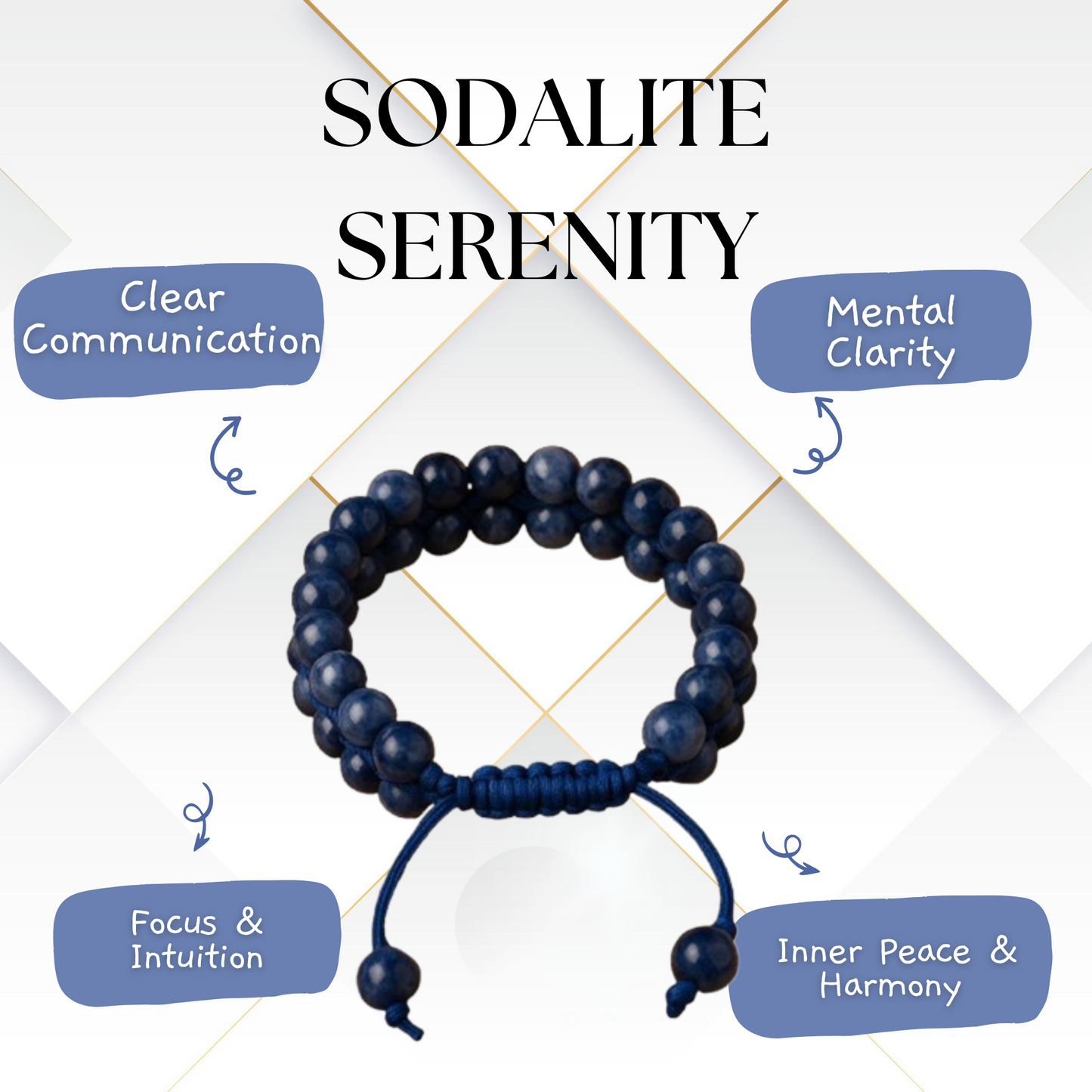 Blue Sodalite Bracelet - Clarity
