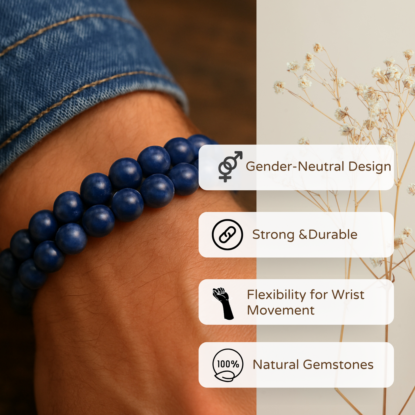Blue Sodalite Bracelet - Clarity