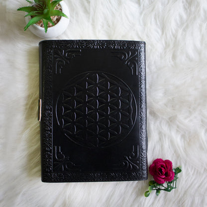 Black Tree of Life Leather Journal