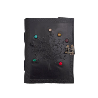 Black Tree of Life Leather Journal