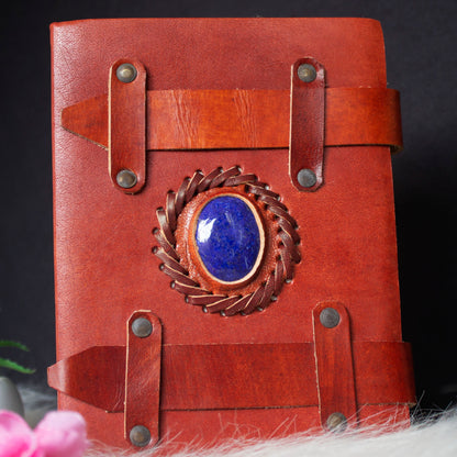 Real Lapis Lazuli Leather Journal