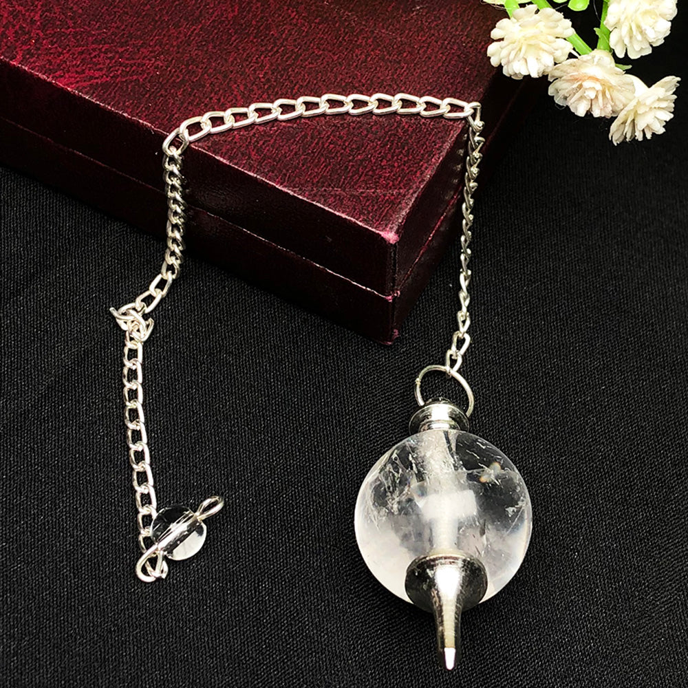 Clear Quartz Pendulum – Crystal Dowsing Tool for Clarity & Guidance