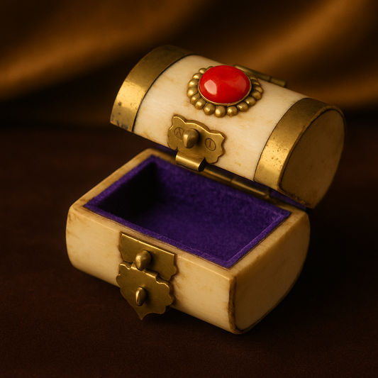 Red Onyx Box – Crystal Jewelry or Keepsake Holder for Strength & Protection