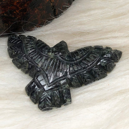 Kambaba Jasper Eagle Figurine – Grounding & Ancestral Connection