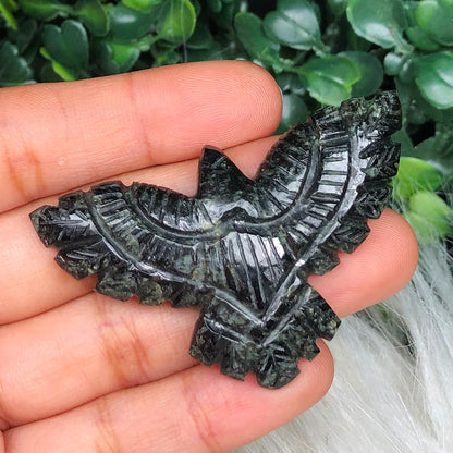 Kambaba Jasper Eagle Figurine – Grounding & Ancestral Connection