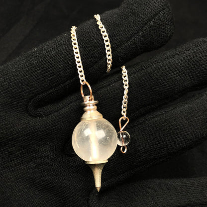 Clear Quartz Crystal Pendulum – Energy Amplifier for Spiritual Insight & Dowsing