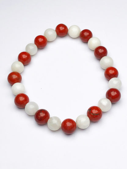 Willpower Mixel Crystal Bracelet (Carnelian , Hematite & Unakite)