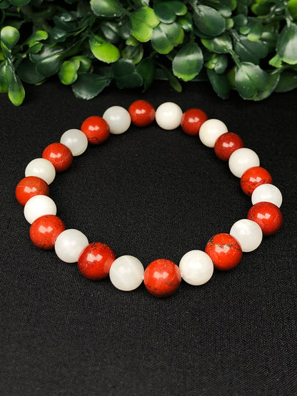 Willpower Mixel Crystal Bracelet (Carnelian , Hematite & Unakite)