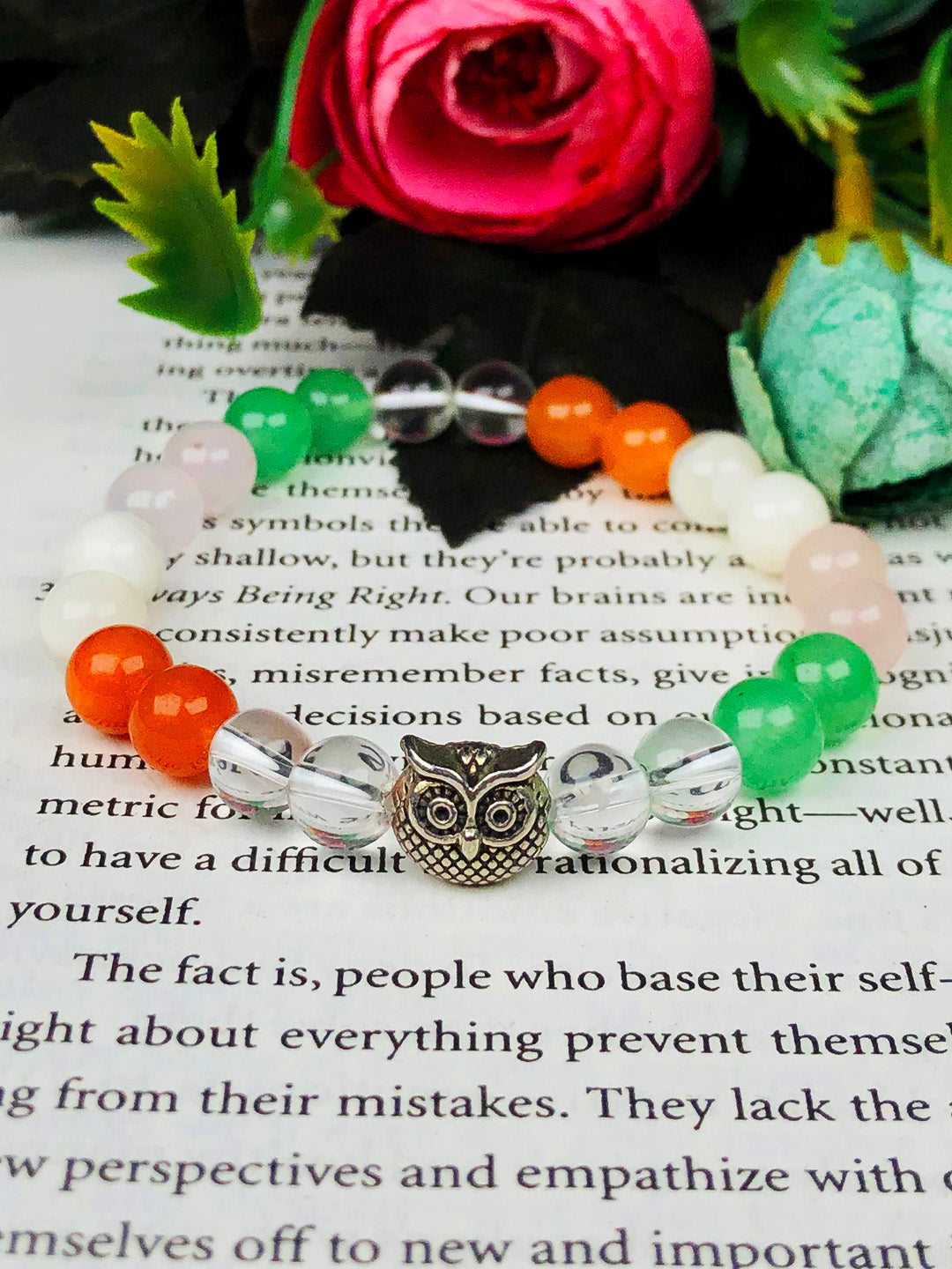 Pregnancy Mixel Crystal Bracelet (Rose quartz, Green Aventurine , Clear Quartz ,Lapis lazuli & Amethyst)