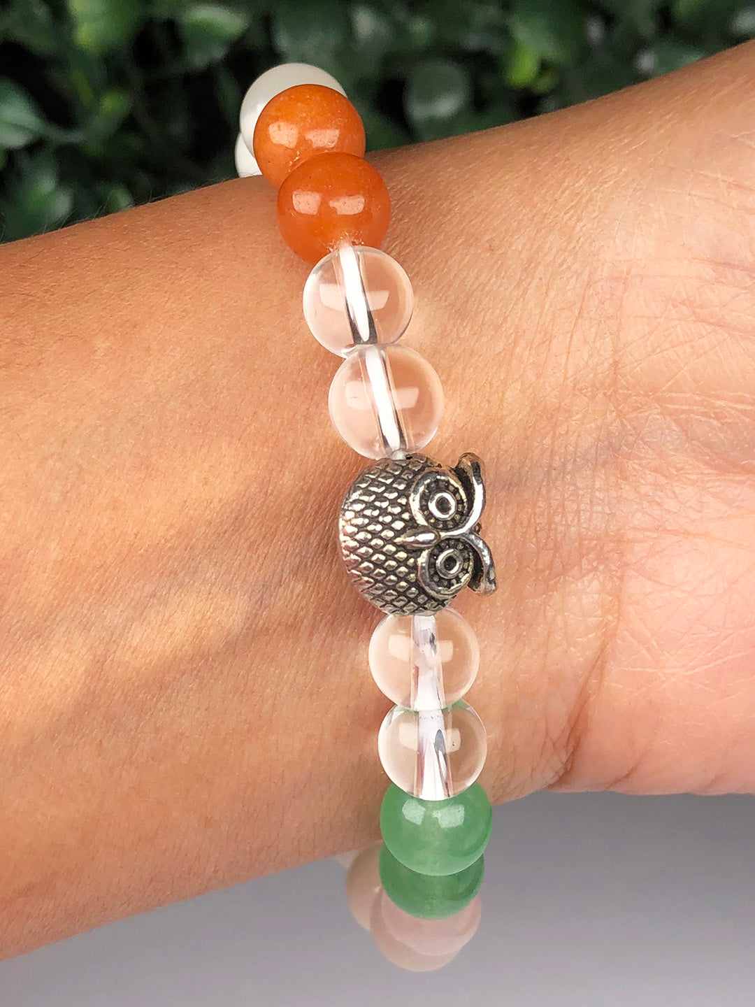 Pregnancy Mixel Crystal Bracelet (Rose quartz, Green Aventurine , Clear Quartz ,Lapis lazuli & Amethyst)
