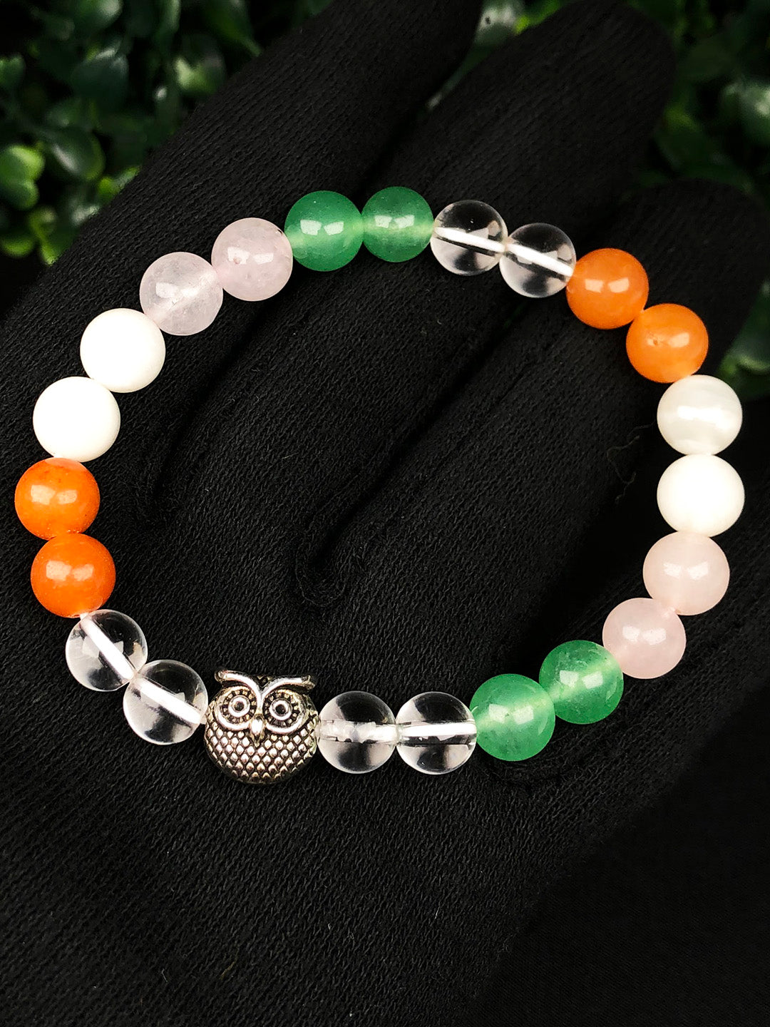 Pregnancy Mixel Crystal Bracelet (Rose quartz, Green Aventurine , Clear Quartz ,Lapis lazuli & Amethyst)