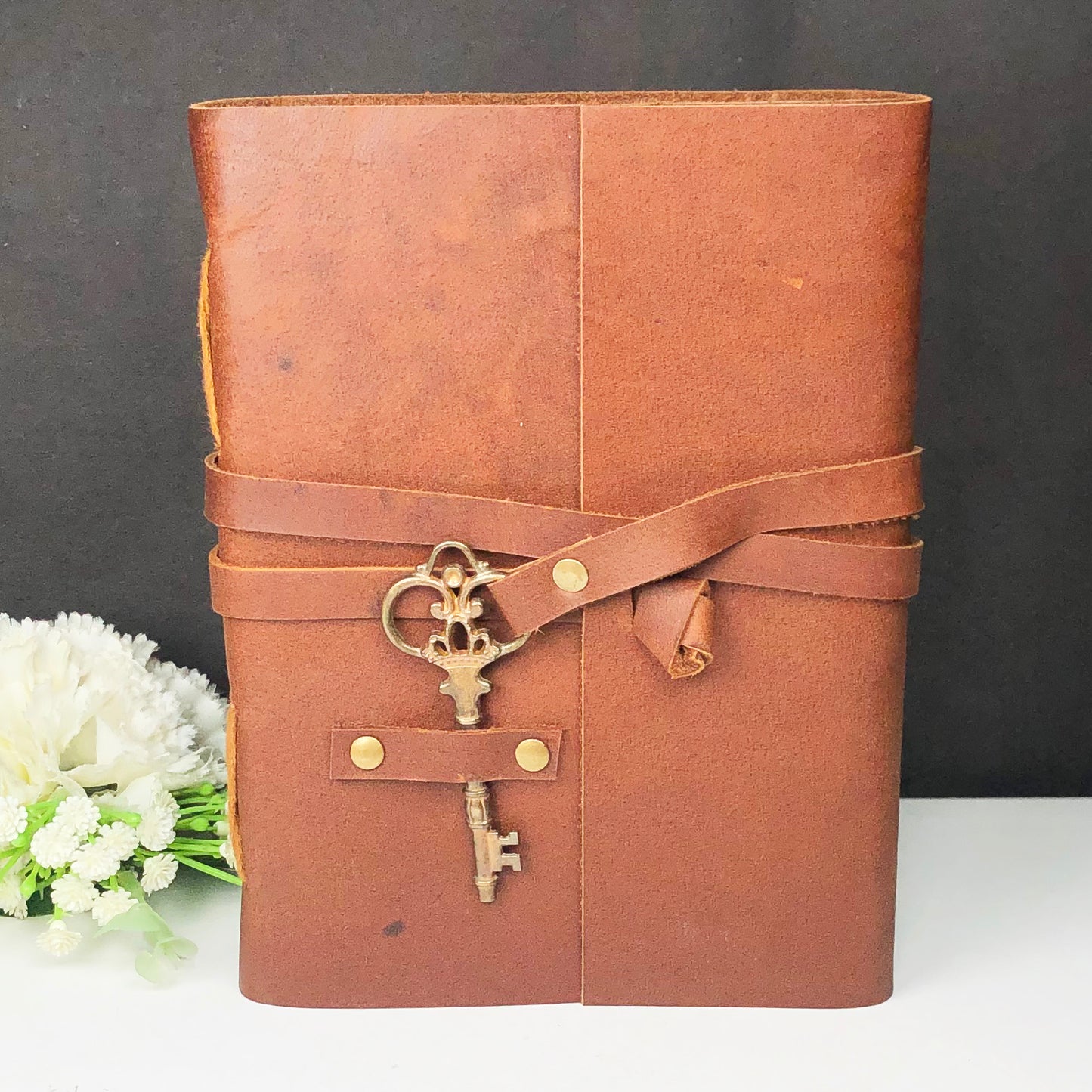Leather Journal with Key