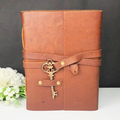 Leather Journal with Key
