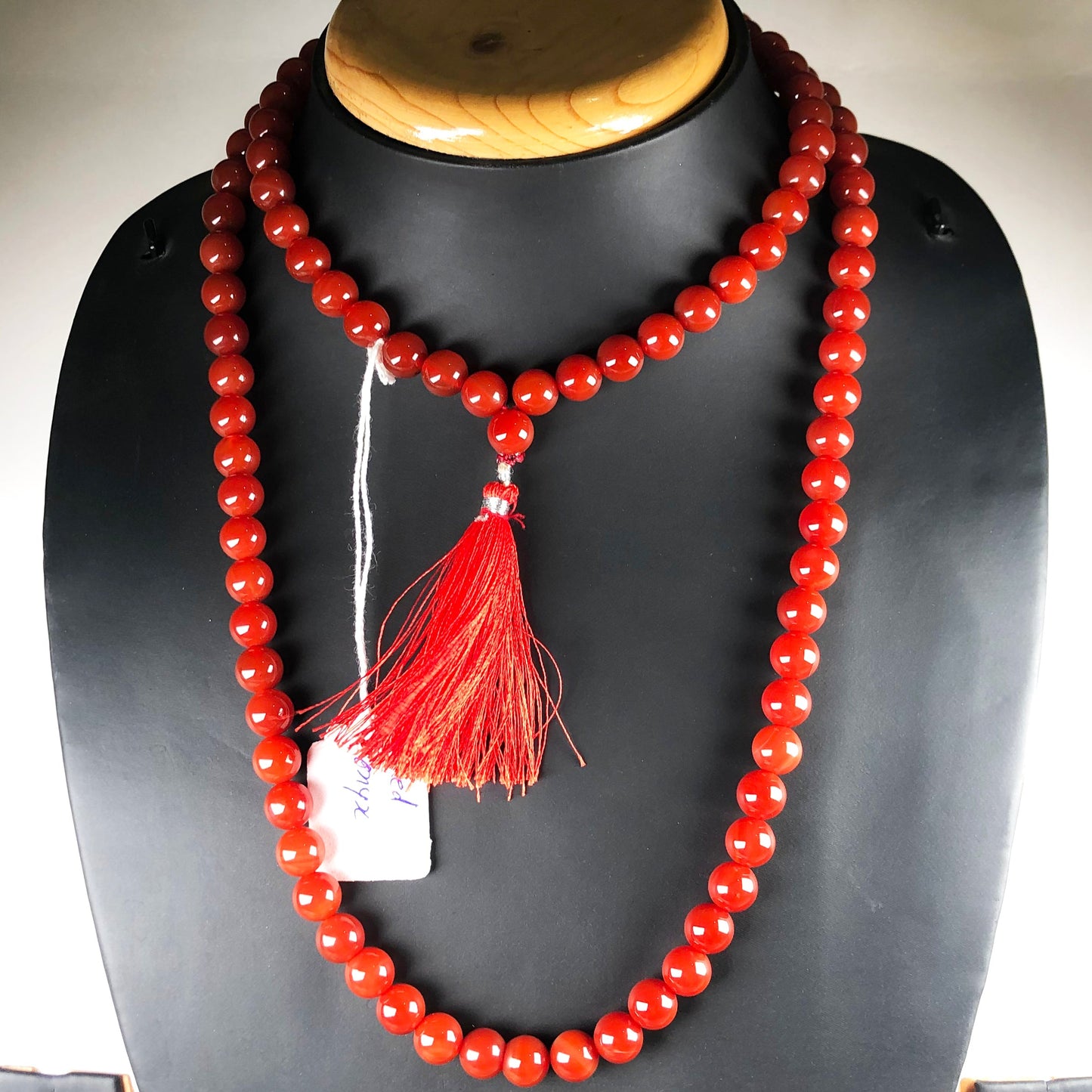 Red Onyx 108 Beads Mala/Necklace