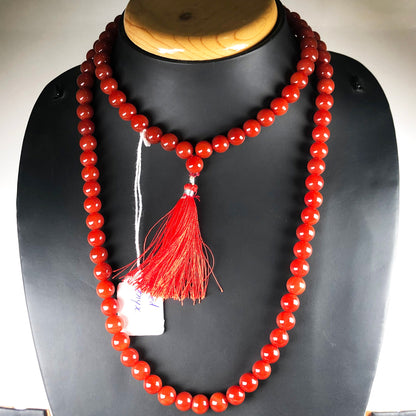 Red Onyx 108 Beads Mala/Necklace