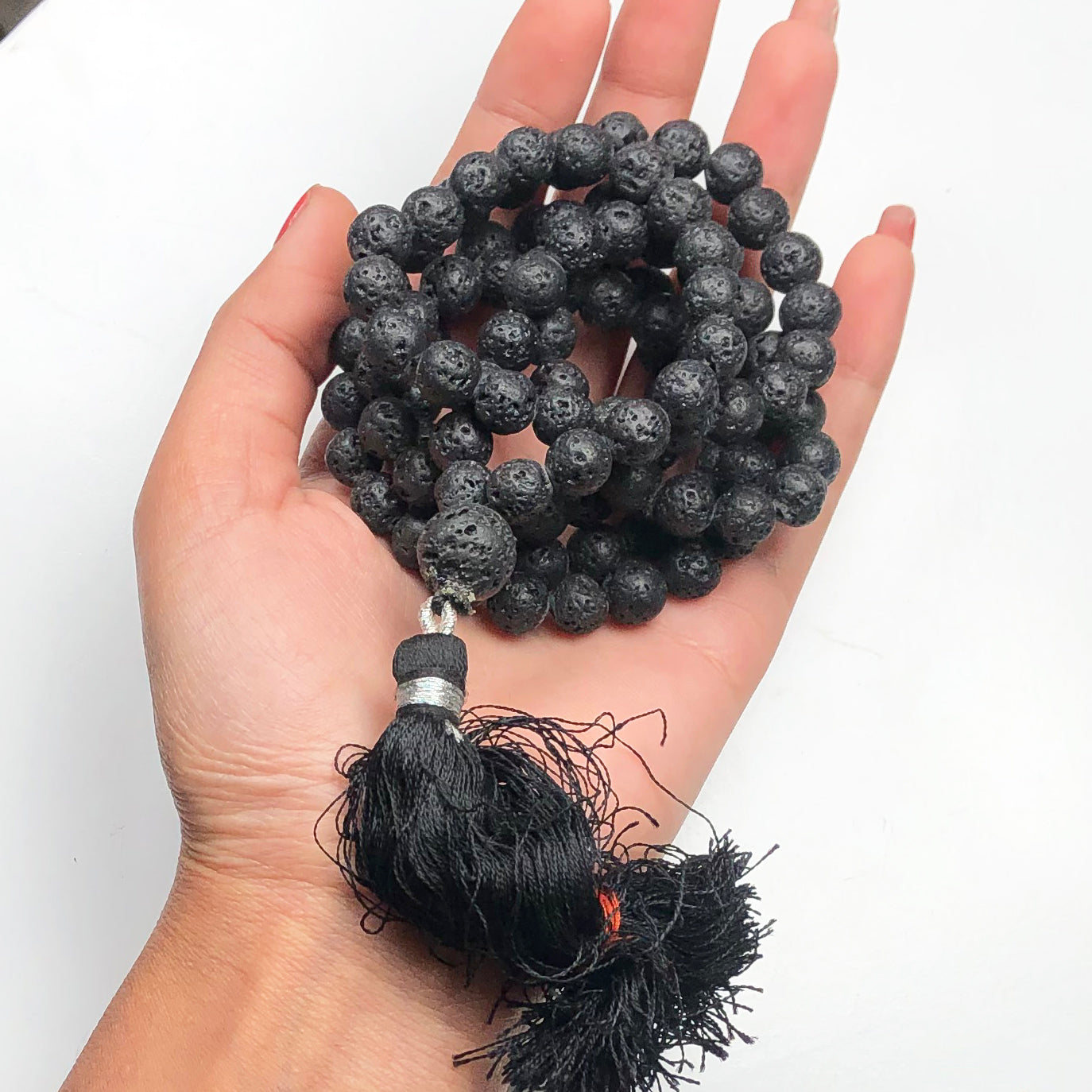 Black Lava 108 Beads Mala/Necklace