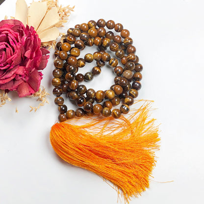 Golden Tigereye 108 Beads Mala/Necklace