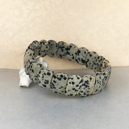 White Dalmatian Healing Bracelet – Promotes Joy, Playfulness, And Loyalty