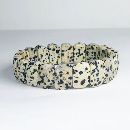 White Dalmatian Healing Bracelet – Promotes Joy, Playfulness, And Loyalty