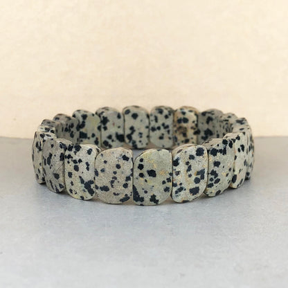 White Dalmatian Healing Bracelet – Promotes Joy, Playfulness, And Loyalty
